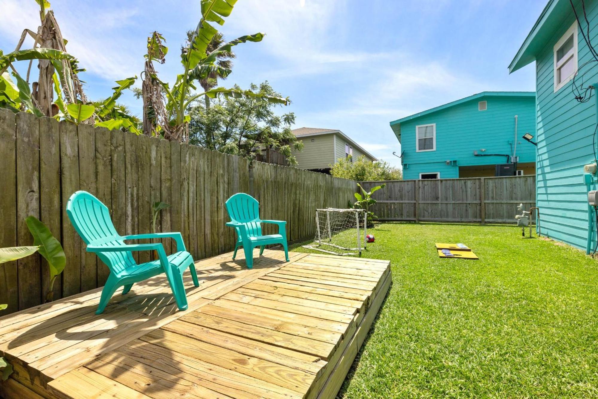 Nr Beach Pier Oasis Game Tables Yard Bbq Galveston Bagian luar foto